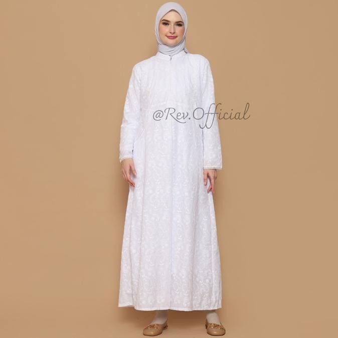 Busana Muslim Gamis Putih Polos Umroh / Gamis Putih / Baju Gamis Putih