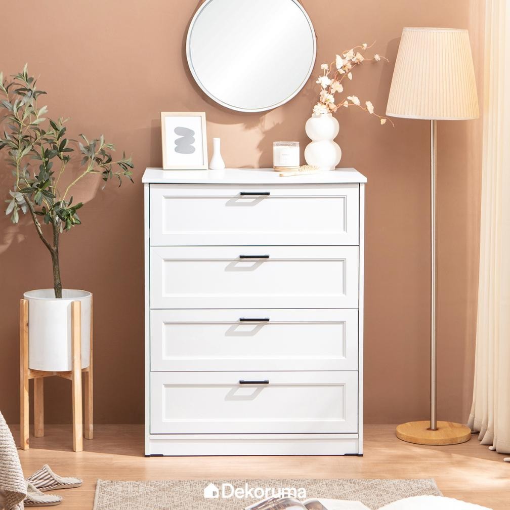 SHIRO Lemari Laci 4 Susun Kabinet Laci Drawer Chest
