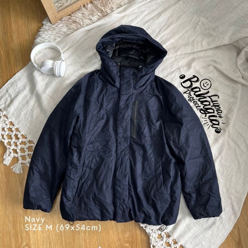 RAGEBLUE Navy Puffer Winter Outdoor 600FP Jacket size M | 100% Original
