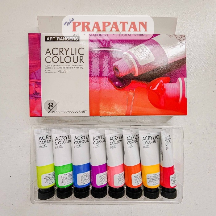 

Cat Akrilik Set Art Rangers 8X22Ml Neon Art Rangers Acrylic