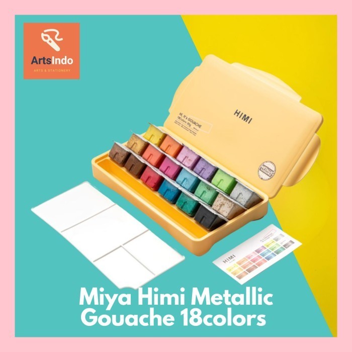 

Miya Himi X Alien Frens 18 Colors 30Ml Metallic Gouache Paint