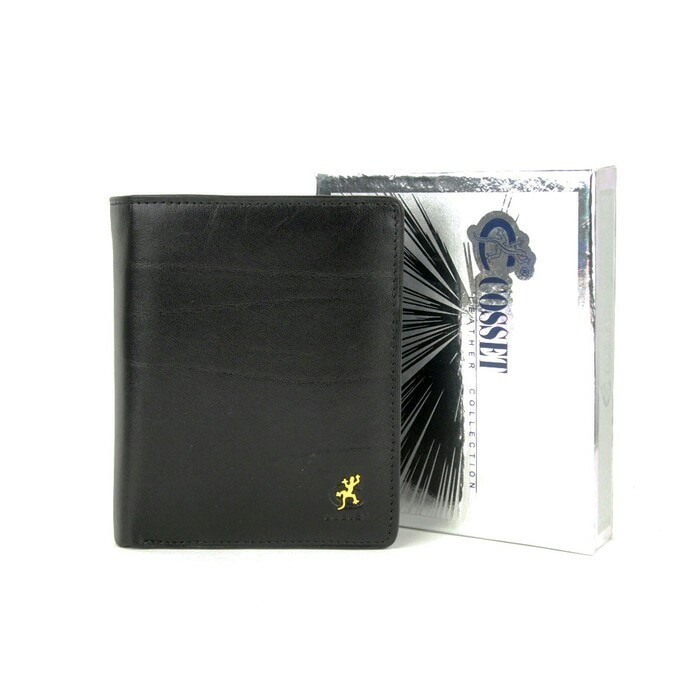 COSSET UK 1423 .345 HITAM DOMPET KULIT PRIA ASLI IMPORT ORIGINAL