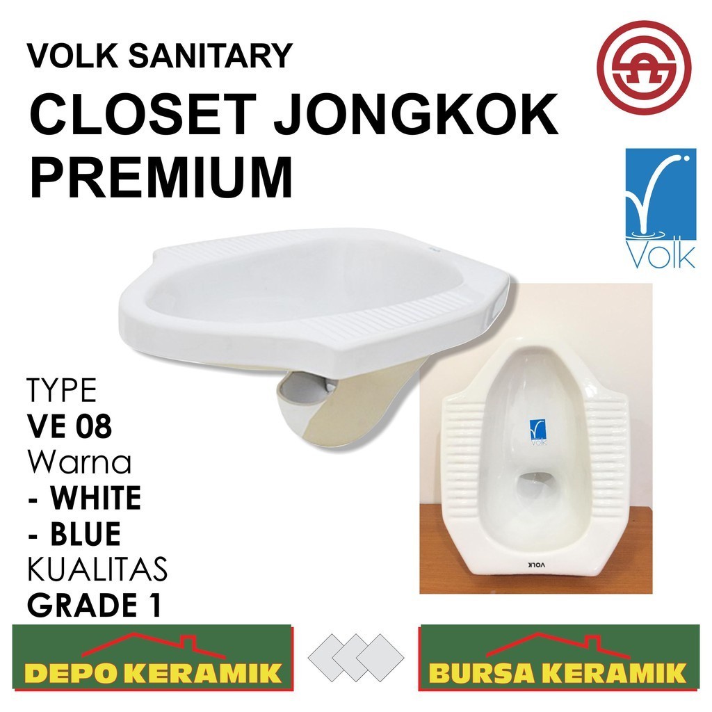 Closet / Kloset Jongkok murah Volk