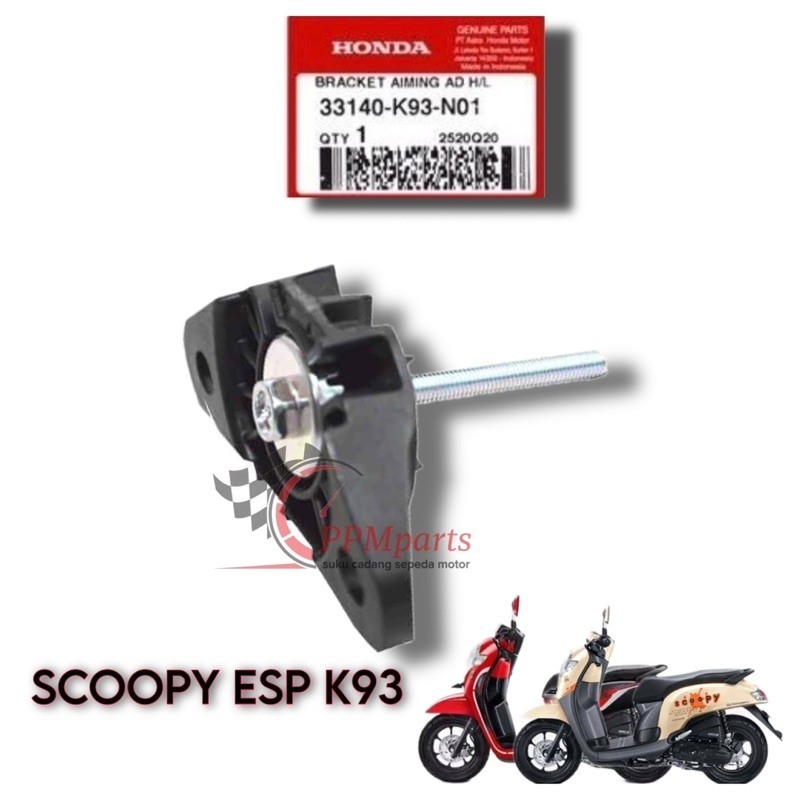 33140-K93-N01 BRACKET BAUT STELAN LAMPU DEPAN SCOOPY ESP K93 ORIGINAL HONDA