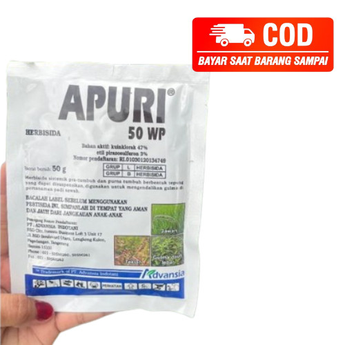 Herbisida APURI 50 WP, Sistemik Pra-Tumbuh dan Purna Tumbuh - 50gr