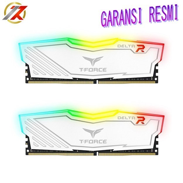 Team T-Force Delta Rgb (2X8G) 16Gb Ddr4 Kit 3200Mhz - White Memory Ram
