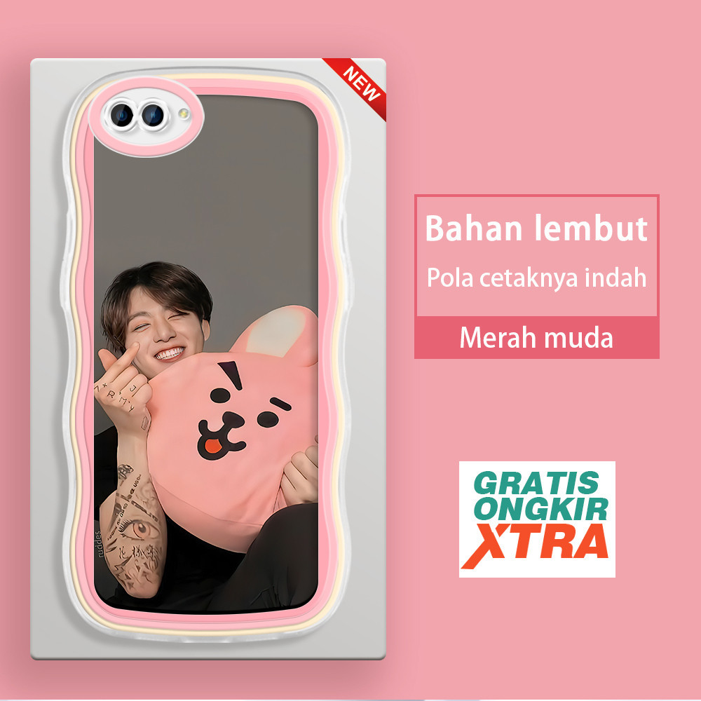 OPPO NEO 9 A3S A5 A7 A5S A9 2020 A12 A12S A12E  Casing Ponsel  ins korea BTS 전정국 Jung Kook BT21  war