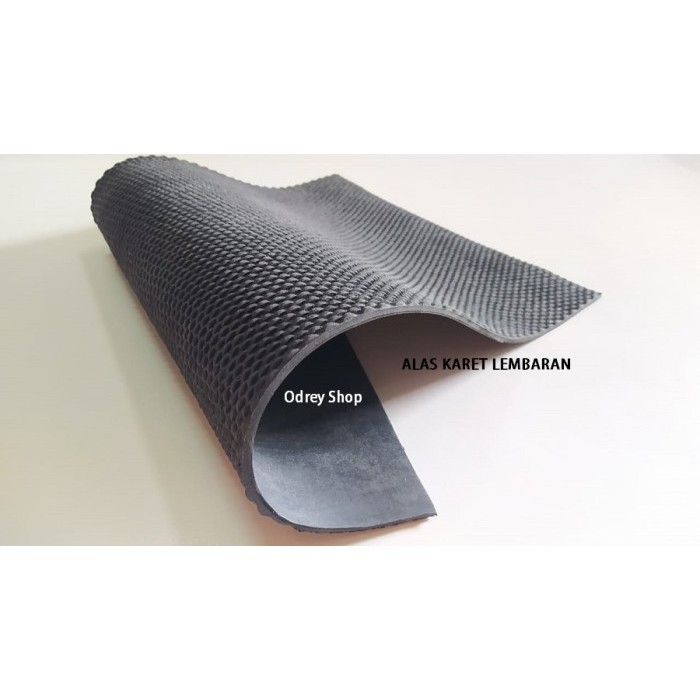 Alas Karet Sandal Dan Sepatu Odrey Bahan Karet Hitam Lembaran