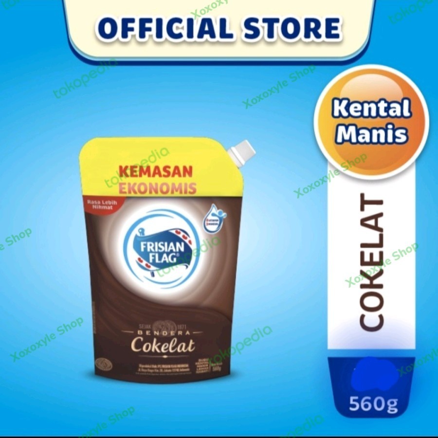 

Frisian Flag Bendera Susu Kental Manis Coklat Pouch 560 gram