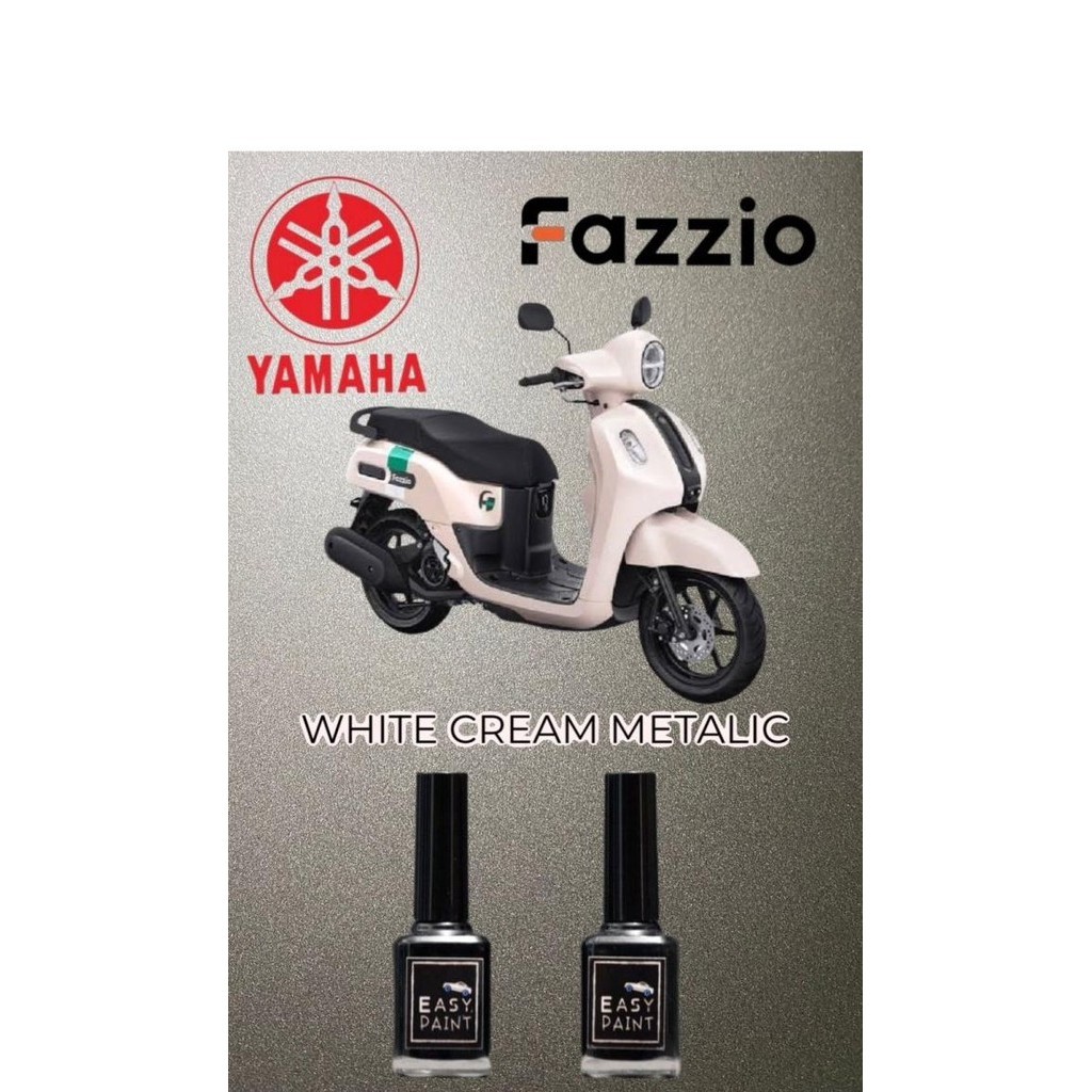 Cat Oles Motor Beige Cream Metalic Yamaha Fazzio Fazio Putih Krem