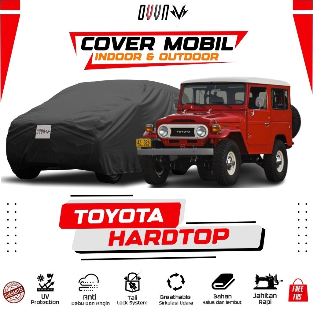 Cover Mobil Toyota Hardtop / Sarung Mobil Toyota Hardtop FJ40 / Selimut Mobil Toyota Hardtop