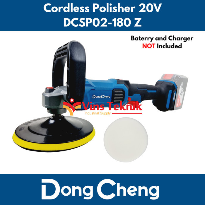 Cordless Brushless Mesin Poles Mobil Polisher Dongcheng Dcsp02-180Z