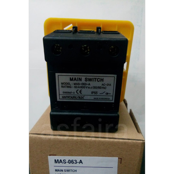 

Main switch Hanyoung MAS-063-A