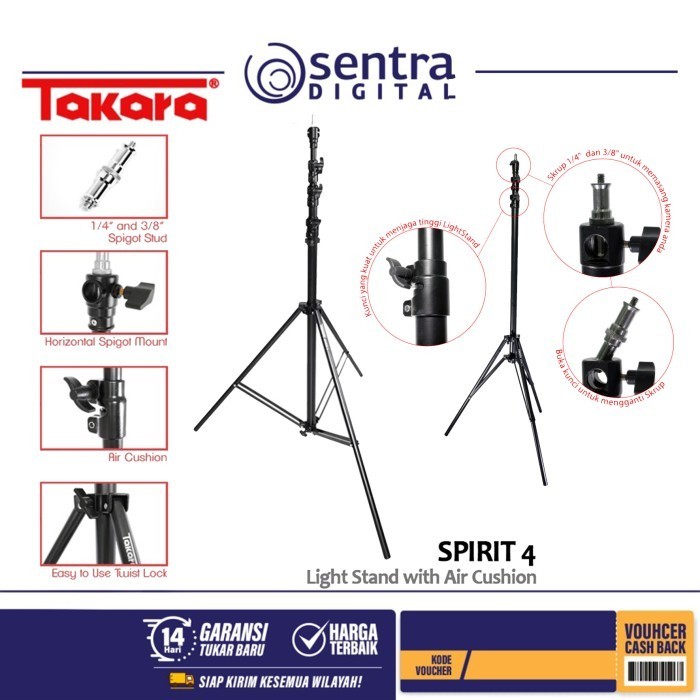 lightstand takara spirit 4 original