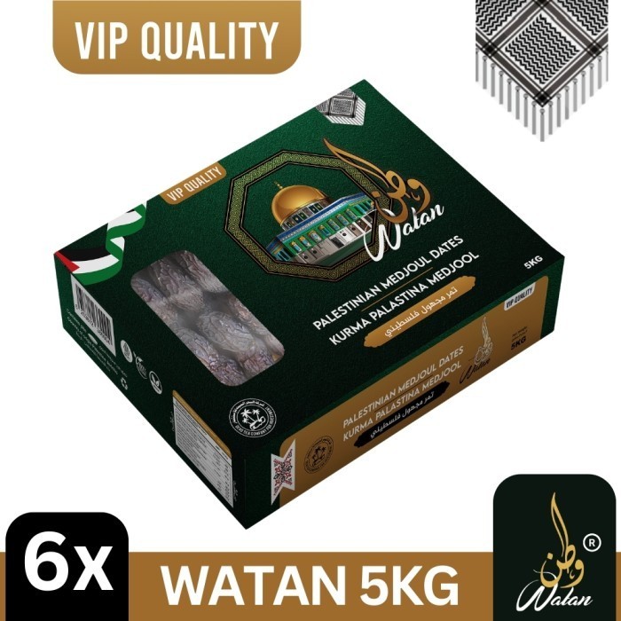 

Paket 6 Box 5KG Kurma Watan Medjool Palestina 5kg VIP Quality