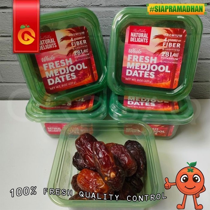 

SPESIAL PROMO KURMA MEDJOOL 227 GRAM -3 PCS