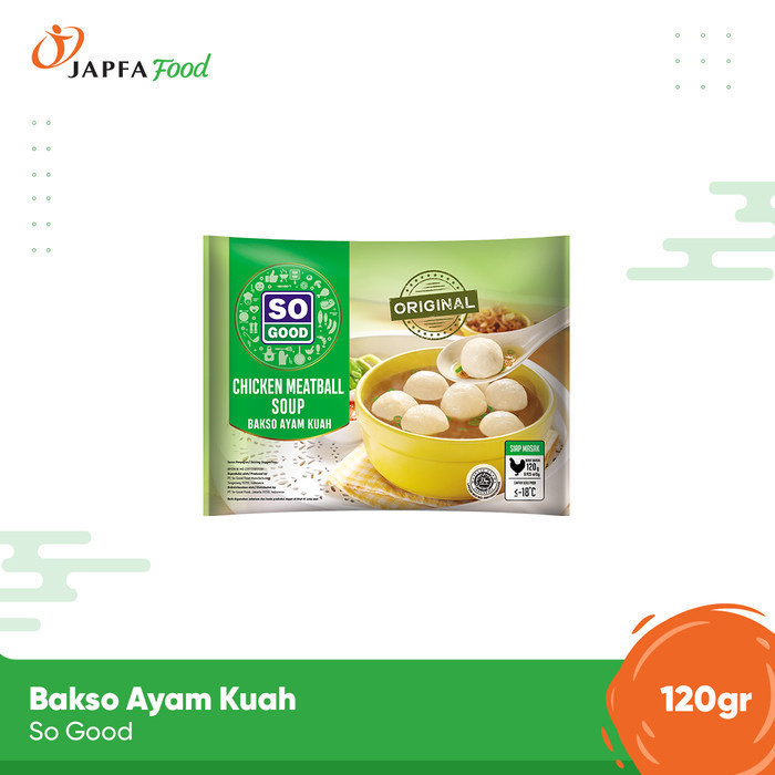 

So Good Bakso Ayam Kuah 120gr / Bakso Ayam Instant Halal dengan Kuah Spesial Siap Masak