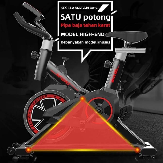 Spining Bike Sepeda Statis Exercise Alat Olahraga Gym Treadmill  Desameri