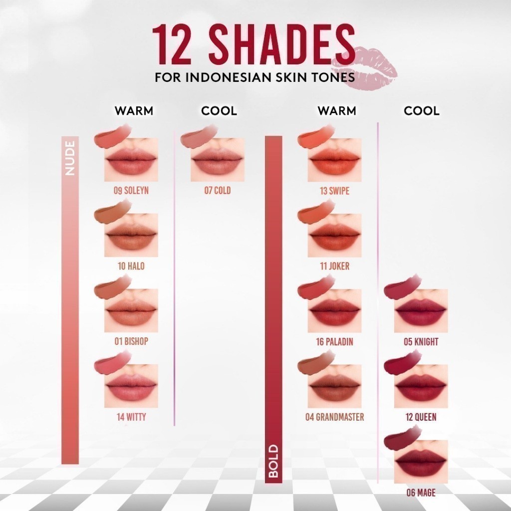 SOMETHINC [2 PCS] Your Best Matte Look - Hooman Breathable Cushion &amp; Checkmatte Transferproof Lipstick