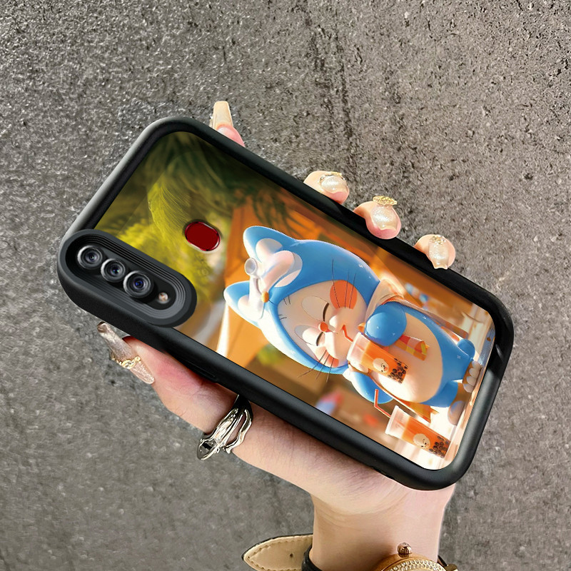 Casing Hp Samsung Galaxy A20s Case HP Doraemon pola desain baru Casing lensa kamera Softcase genggam