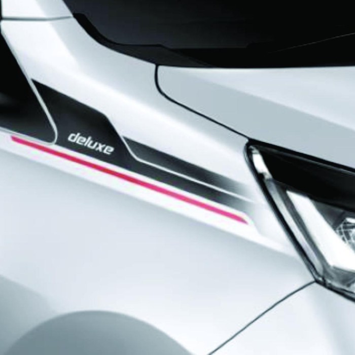 STIKER SIGRA DELUXE BODY PUTIH STIKER FENDER MOBIL SIGRA