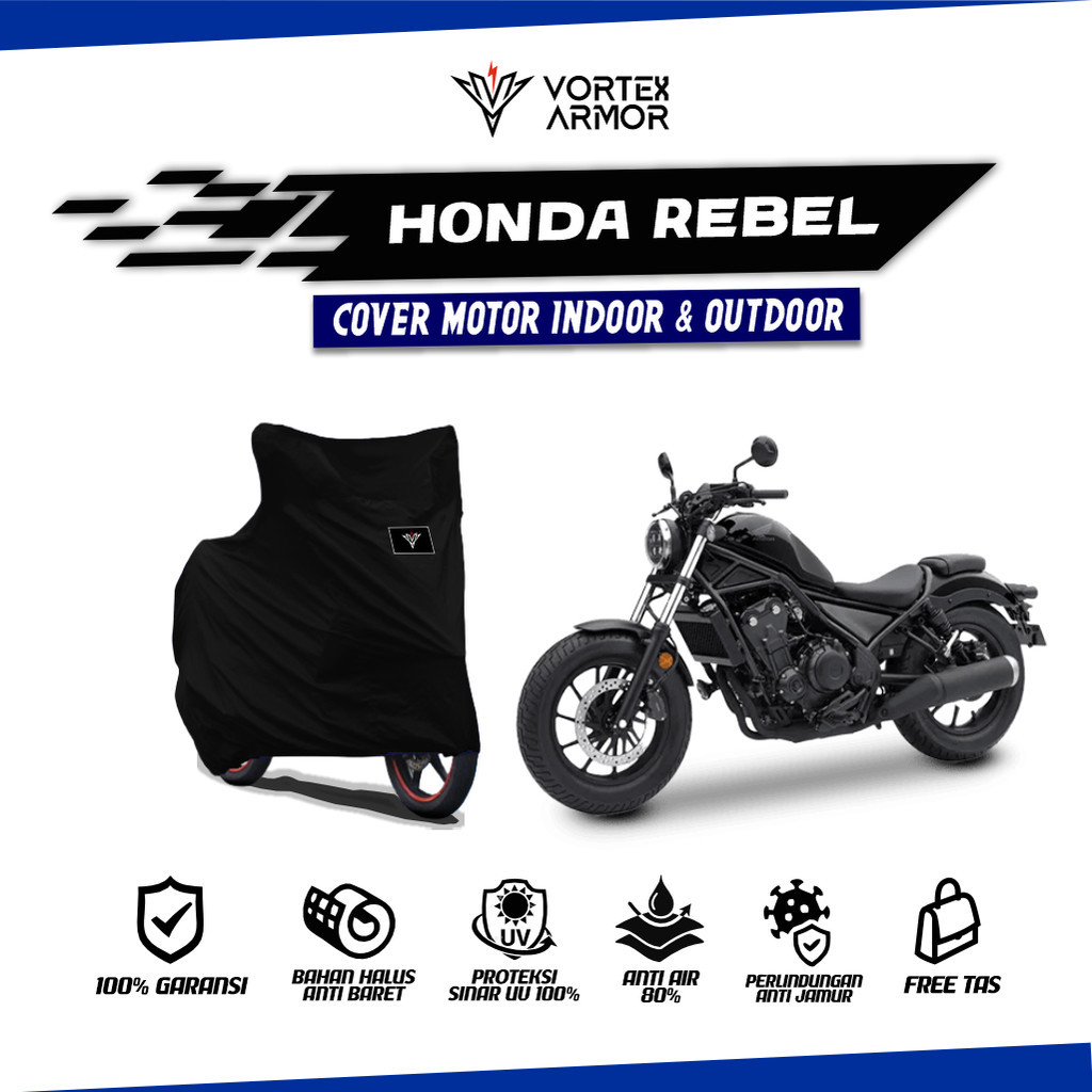 Cover Motor Honda Rebel / Sarung Motor Honda Rebel / Tutup Honda Rebel 2023 2024