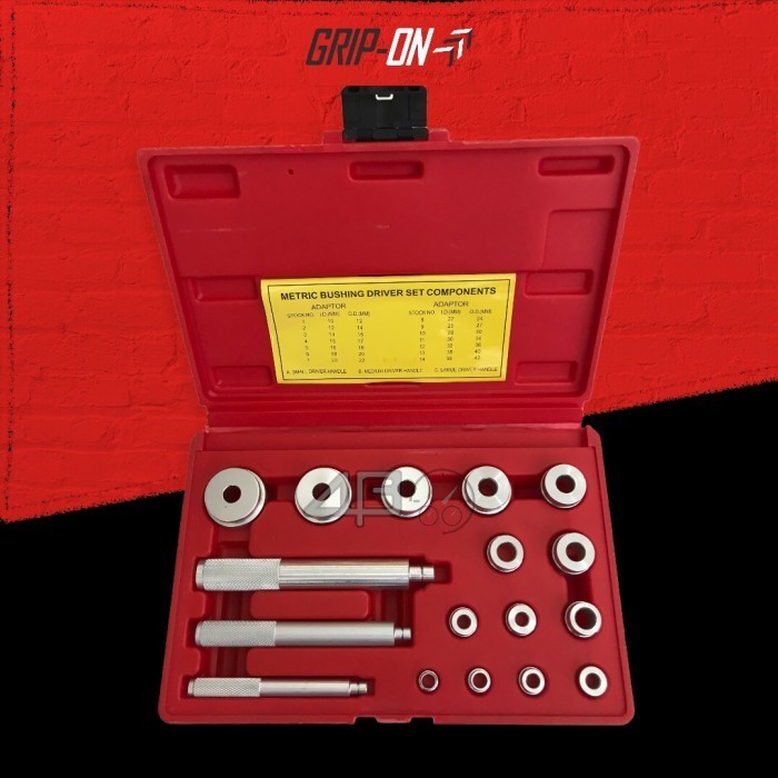 17 PCS METRIC BUSHING DRIVER SET GRIP ON