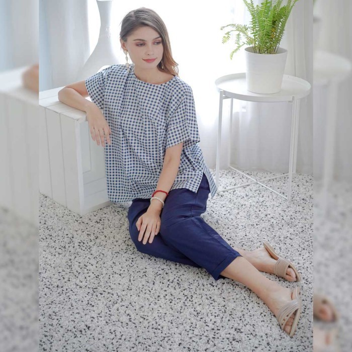 Plaid Blouse Beatrice Clothing