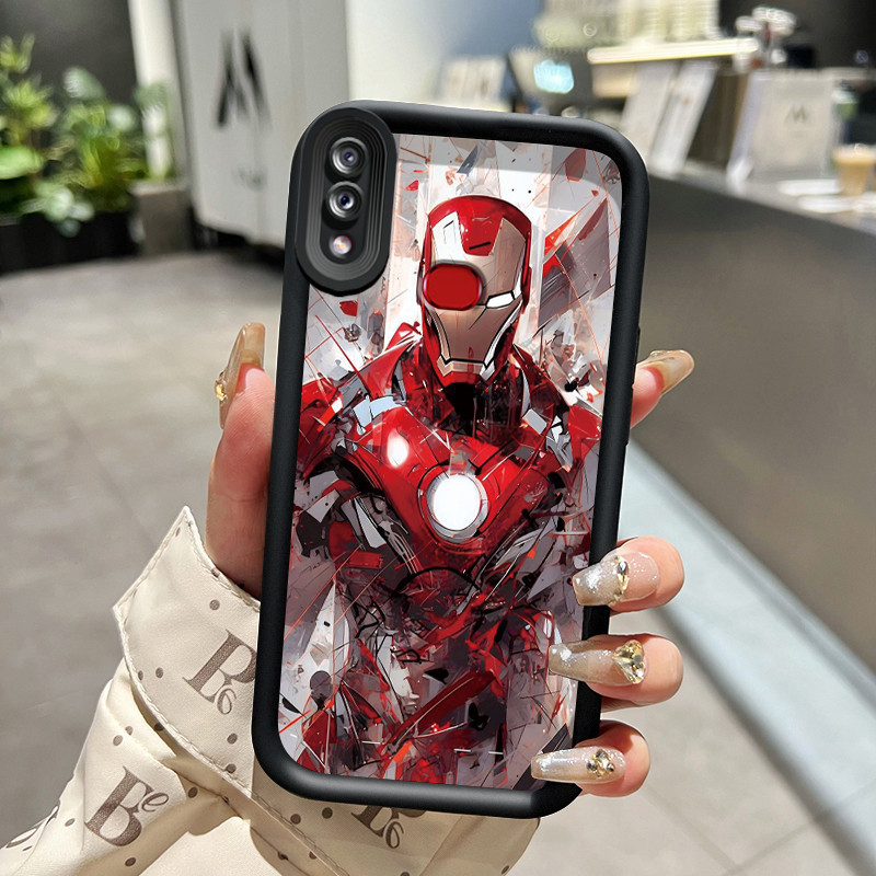 Casing Hp Samsung Galaxy A10s M01s Case HP anti drop silikon ponsel Casing ponsel Marvel Iron Man So