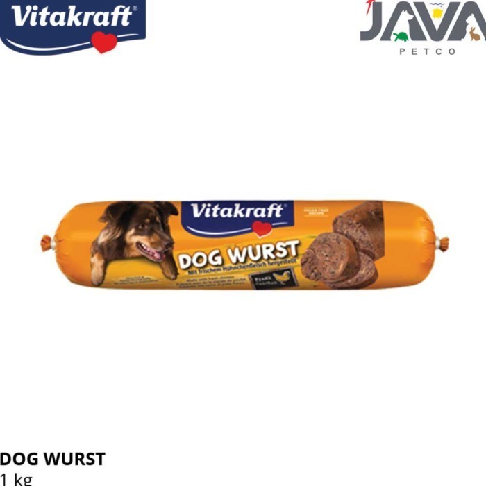 Vitakraft Dog Wurst 1Kg Sausage Chicken - Makanan Sosis Anjing Chicken