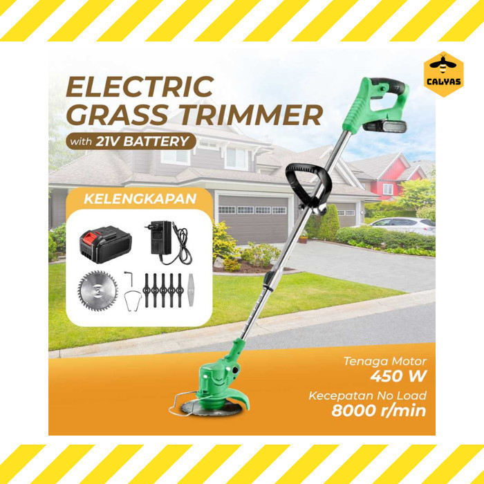 Grass Cutter Cordless Mesin Pemotong Rumput Taman Portable Chargeable