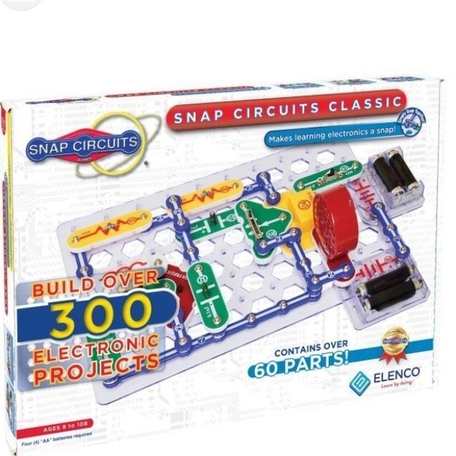 Snap Circuits Sc-300 Electronics Discovery Kit Black