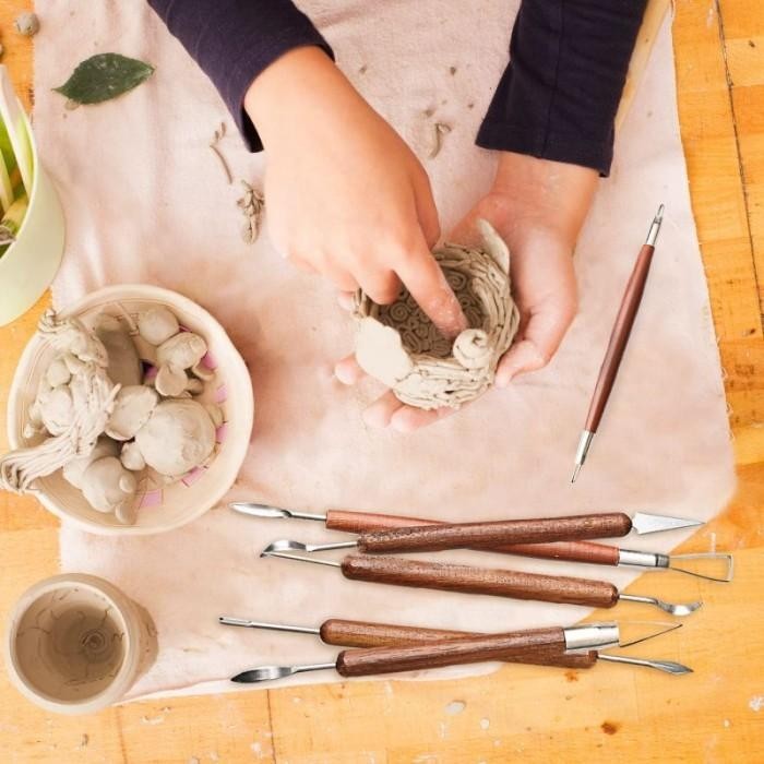 

6pcs Alat Tanah Liat Alat Ukir Tanah Liat Clay Sculpting Tools Berkualitas