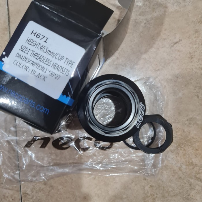 Headset Neco Taiwan H671 Bearing Sepeda 22.2Mm Kom Mangkok Fork Garpu