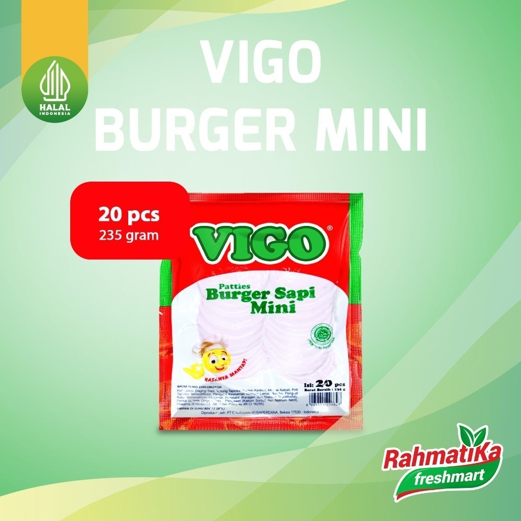 

Vigo Burger Mini Isi 20 pcs 235 gr