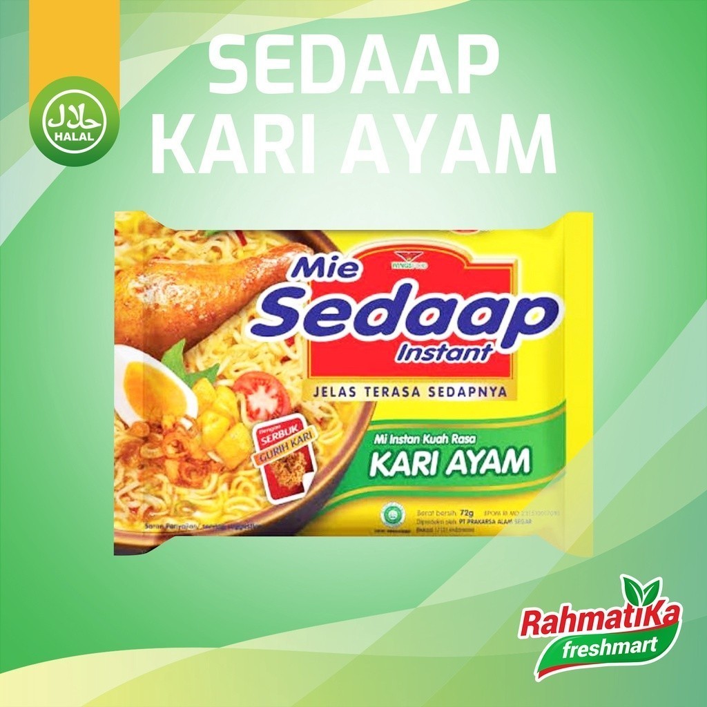 

Sedaap Mie Instan Rasa Kari Ayam 1 pcs