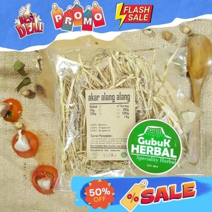 

Akar Alang Alang Kering 100Gr - Imperata Cylindrica - Murni - Jsr - Rempah