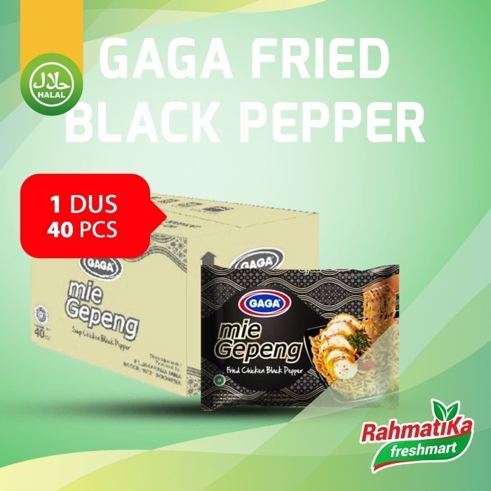 

GAGA Mie Gepeng Fried Chicken Black Pepper (1 Dus/Karton)