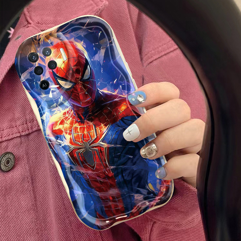Casing Hp OPPO A94 F19 Pro Reno 5F Reno 5 Lite Reno5 F Reno5 Lite Case Marvel Spider Man pola Softca