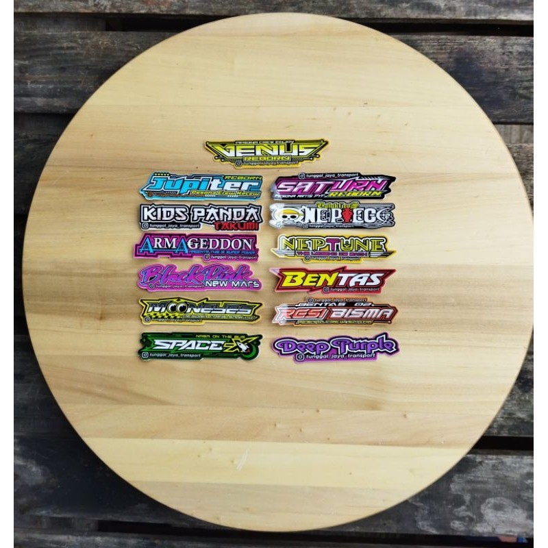 

sticker Fornt julukan bis TJ satu paket isi 13pcs