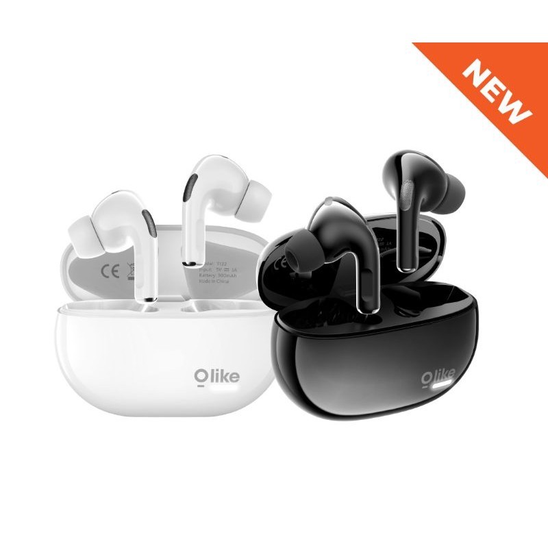 OLIKE TWS T122 WIRELESS EARPHONE EARBUDS BLACK/WHITE - ORIGINAL OLIKE