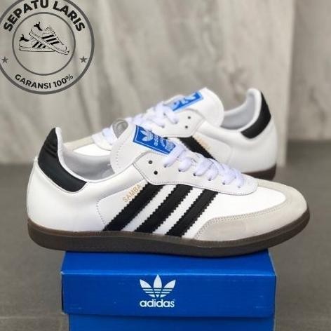 B75807 Adidas Samba Og White Black Gum Original 100% Sepatu Pria Garismula