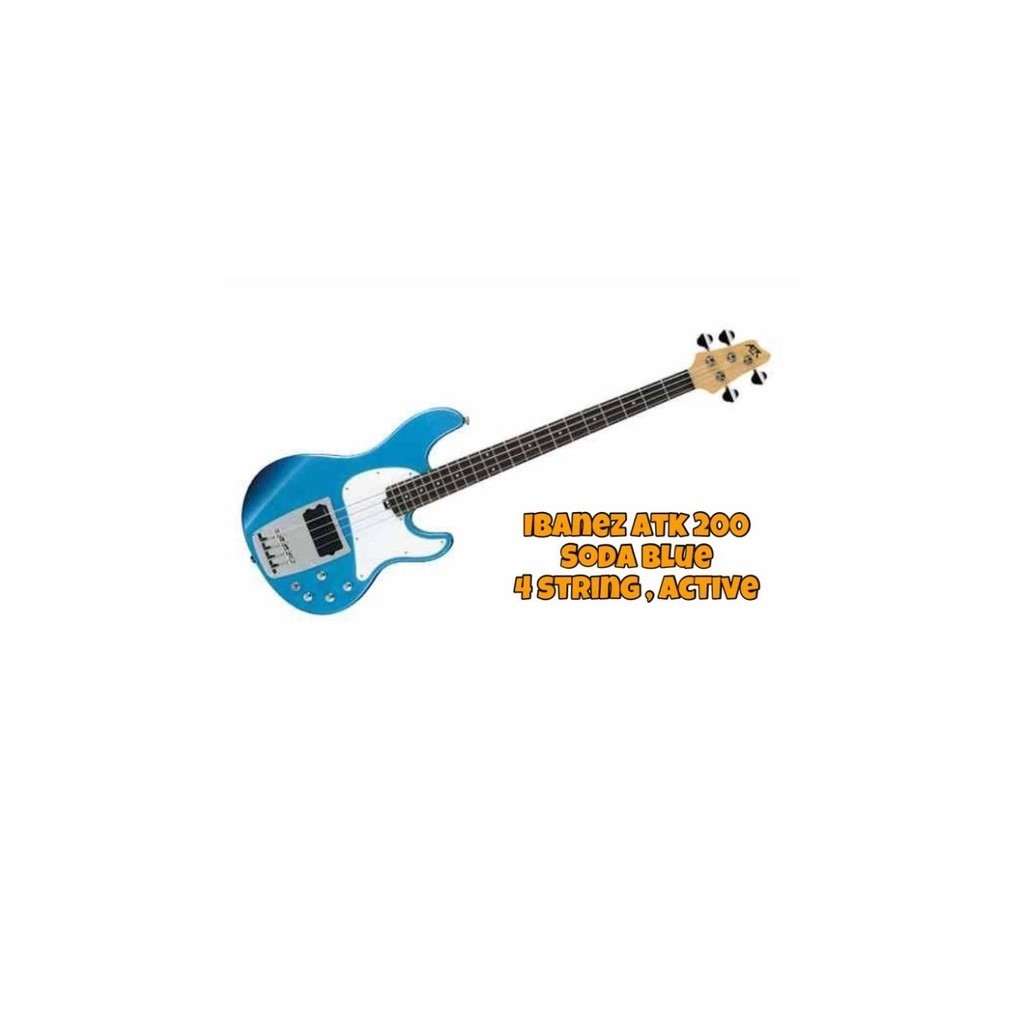 Ibanez Atk 200 - Soda Blue - Bass 4 String - Packing Kayu