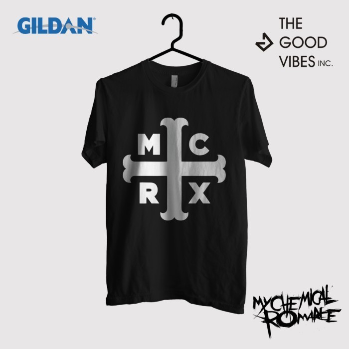 Kaos Band My Chemical Romance Original Gildan - Mcrx Logo