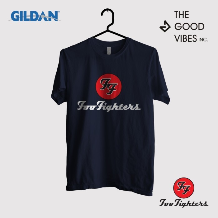 Kaos Band Foo Fighters Original Gildan - Logo