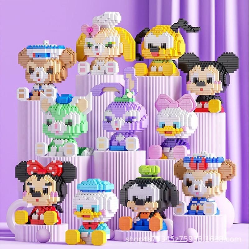 Mainan anak perempuan DIY nano block bricks karakter kartun sanrio kuromi melody minnie