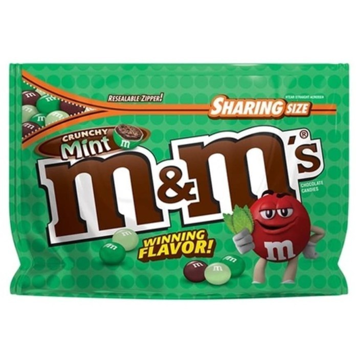 

Orea - M&M Crunchy Mint Sharing Size - Cokelat Rasa Crunchy Mint