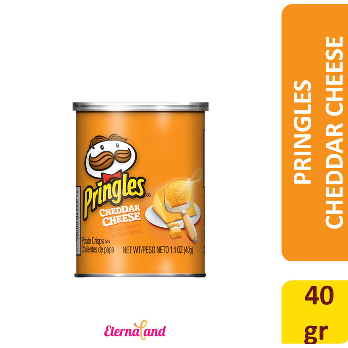 

Orea - Pringles Cheddar Cheese 39 Gr (1.4 Oz) - Snack Rasa Keju Cheddar