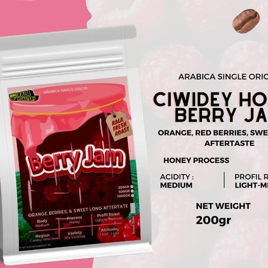 

Kopi Arabika Berry Jam | Biji Kopi Single Gin Arabica 200Gr