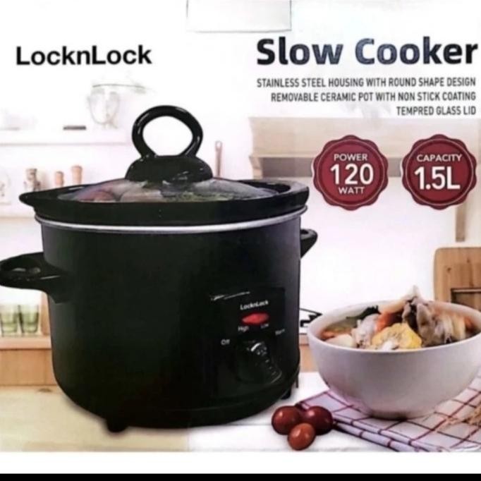 Slow Cooker Lock N Lock 1.5 L 120 Watt Salishamay